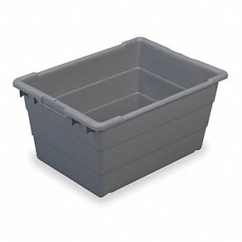 AKRO-MILS Cross Stacking Ctr Gray Solid Polymer, 4HY34