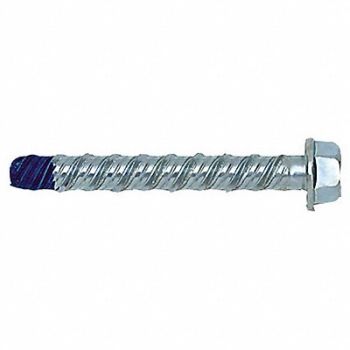 GRAINGER APPROVED Asphalt Bolts Silver 4 In L PK4, 9WY61