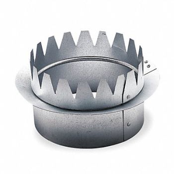 AMERIFLOW Snap On Collar Round Galvanized Steel, 4JA25