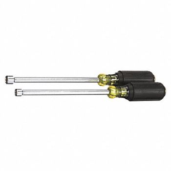 KLEIN TOOLS Fastener-Holding Nut Driver Set, 4JA39