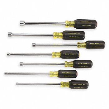 KLEIN TOOLS Hollow Shank Nut Driver Set, 4JA45