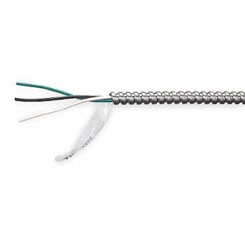 AFC MC CABLES Armored Cbl 2 w/Grd 12AWG MC Lite 250ft, 4JC31