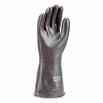 HONEYWELL NORTH Chemical Resistant Glove 16 mil Sz 9 PR, 4T458
