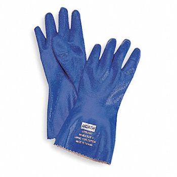 HONEYWELL NORTH Chemical Resistant Glove 12 In Sz 9 PR, 4JD77