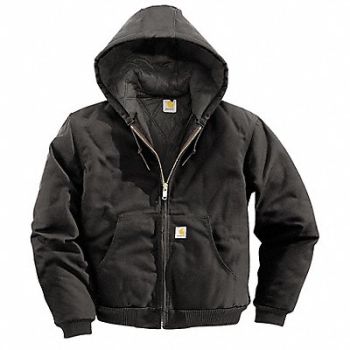 CARHARTT F2635 Hooded Jacket Insulated Black XLT, 4JEN4
