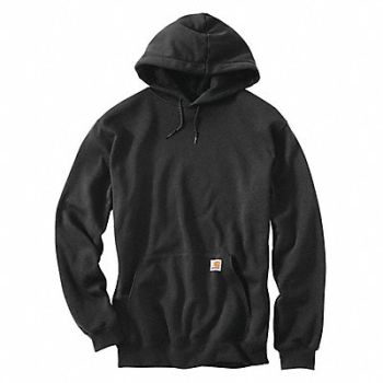 CARHARTT Hooded Sweatshirt Black Cotton/PET XL, 4JET2