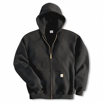 CARHARTT Hooded Swtshrt Blk 50Cotton/50PET L, 4JEV1