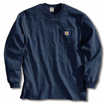 CARHARTT Long Sleeve T-Shirt Navy LT, 4JFA7