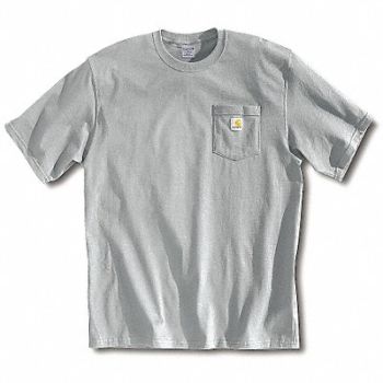 CARHARTT T-Shirt Heather Gray 2XL, 4JFN7