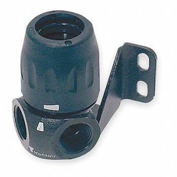 TRANSAIR Two Port Wall Bracket 1/2 NPT For 17mm, 4JMK7