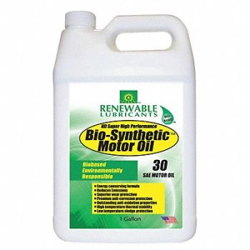 RENEWABLE LUBRICANTS Engine Oil 30 Bio-Synthetic 1gal, 4JPT3