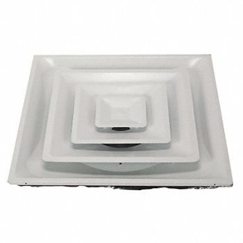 GRAINGER APPROVED Diffuser Sq Ceiling 3Cone w/Insul 6-12, 4JRL3