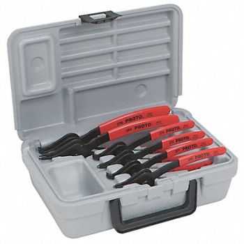 PROTO Retaining Ring Plier Set 0 90 Deg 6 pc, 4JV79