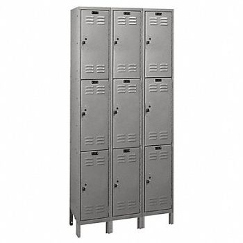 GRAINGER APPROVED Lckr 3x3Lckr Drk Gry 78 x36 x15 Assm, 4VFL8