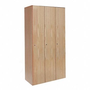HALLOWELL Lckr 1x3Lckr Lt Wood 72 x45 x18 Assm, 4JWU7