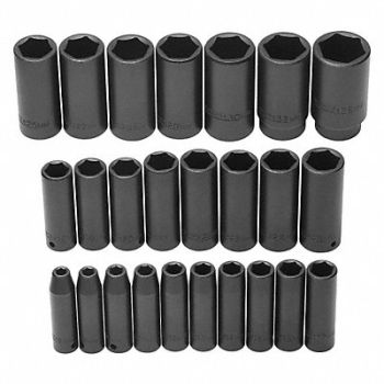PROTO Impct Skt St Steel Blk Oxd 8 to 36 mm, 4JX22