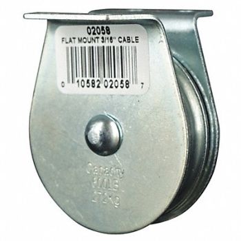 GRAINGER APPROVED Pulley Block 600 lb Sheave OD 2 In., 4JX69
