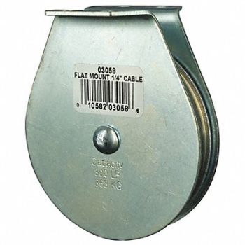 GRAINGER APPROVED Pulley Block 800 lb Sheave OD 3 In., 4JX77