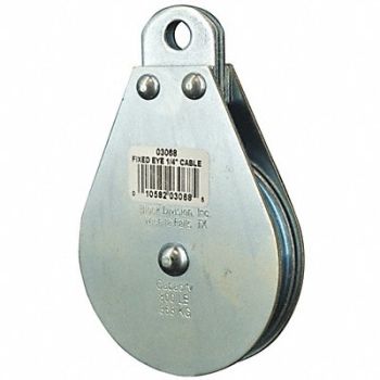 GRAINGER APPROVED Pulley Block Fixed Eye 800 lb., 4JX78