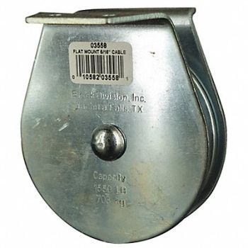 GRAINGER APPROVED Pulley Block Sheave OD 3-1/2 In., 4JX81