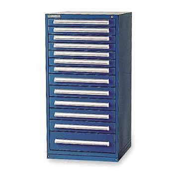 VIDMAR ModDrwrCab 59 x30 x28 Dark Blue 13Drwr, 4KC79