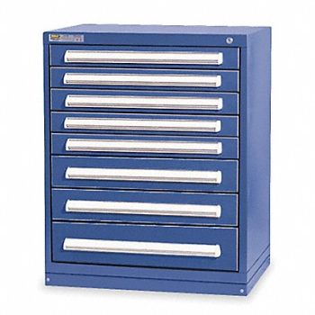 VIDMAR ModDrwrCab 37 x30 x28 Dark Blue 8Drwr, 4KC86