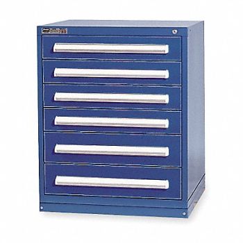 VIDMAR ModDrwrCab 37 x30 x28 Dark Blue 6Drwr, 4KC87