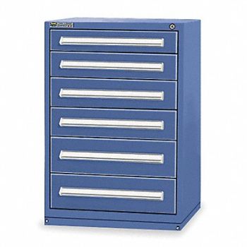 VIDMAR ModDrwrCab 44 x30 x28 Dark Blue 6Drwr, 4KC88