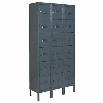 GRAINGER APPROVED Bx Lckr 6x3Lckr Gray 78 x36 x15 UnAssm, 4KCU4