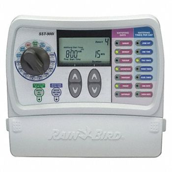 RAIN BIRD Irrigation/Sprinkler Timer 9 Zone 7 Day, 4KEA1