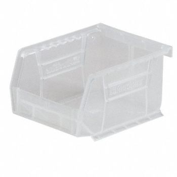 AKRO-MILS Hang and Stack Bin Clear Plastic 11 in, 4KET5