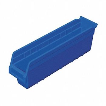 AKRO-MILS D5524 Shelf Bin Blue Plastic 6 in, 4KEW5