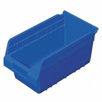 AKRO-MILS D5523 Shelf Bin Blue Plastic 6 in, 4KEX1