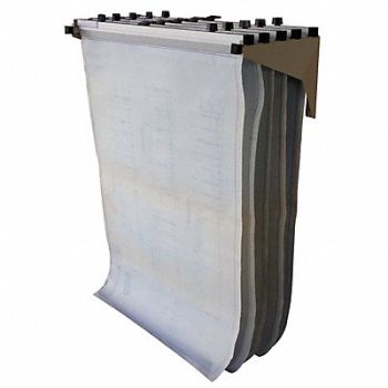 GRAINGER APPROVED Wall Drop Lift Rack 7 3/4 In H Putty, 4KH74