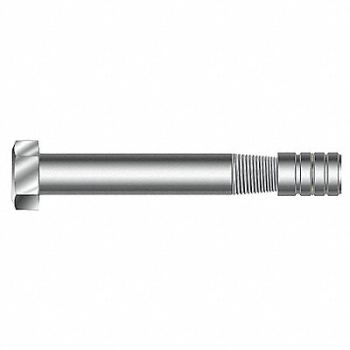 MKT FASTENING Taper Bolt w/Nut 1 x7 1/4 In PK10, 4KHY7