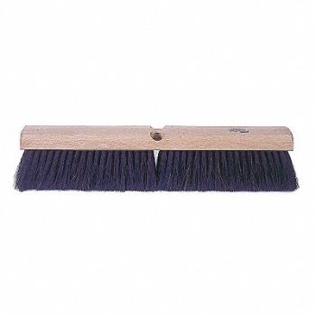TOUGH GUY Push Broom Head Threaded 24 Sweep Face, 4KNA1