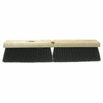 TOUGH GUY Push Broom Head Threaded 16 Sweep Face, 4KNA2