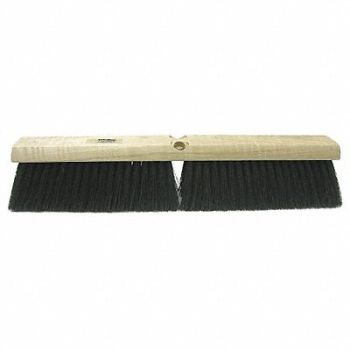 TOUGH GUY Push Broom Head Threaded 14 Sweep Face, 4KNA6