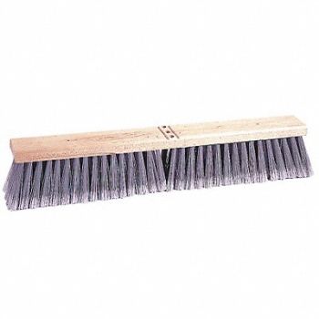 TOUGH GUY Push Broom Head Threaded 24 Sweep Face, 4KNC2