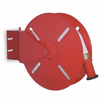MOON AMERICAN Fire Hose Reel Red 24 Dia., 6APD9