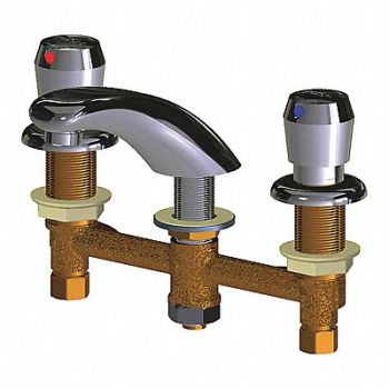 Low Arc Chrome Chicago Faucets 404, 4KTK8