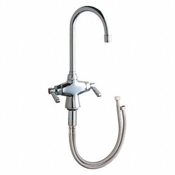 Gooseneck Chrome Chicago Faucets 2.2gpm, 4KTK9