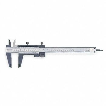 WESTWARD Vernier Caliper 0-6 In 1.6 In D, 4KU77