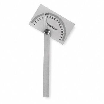 WESTWARD Manual-Reading Protractor, 4KU93