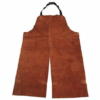 CONDOR Split Leg Welding Bib Apron Lthr 48x24In, 4KXH5