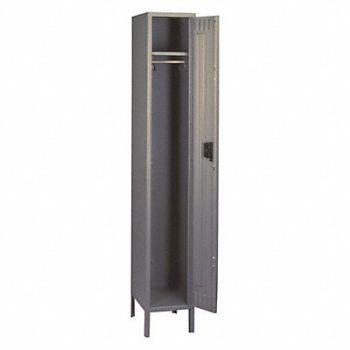TENNSCO F0411 Lckr 1x1Lckr Gray 78 x12 x18 UnAssm, 4W253
