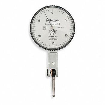 MITUTOYO Dial Test Indicator Hori 0 to 0.030 In, 4LA91
