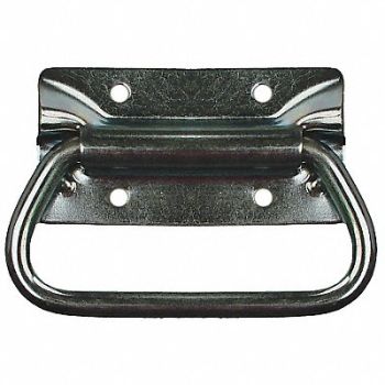 GRAINGER APPROVED Folding Pull Handle Polished Zinc, 4LAK6