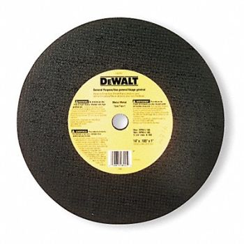DEWALT CutOff Whl A24R 14 x7/64 x1 4300rpm PK4, 5TU10
