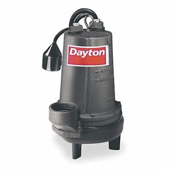 DAYTON 2 HP Sewage Ejector Pump 240VAC, 4LE23